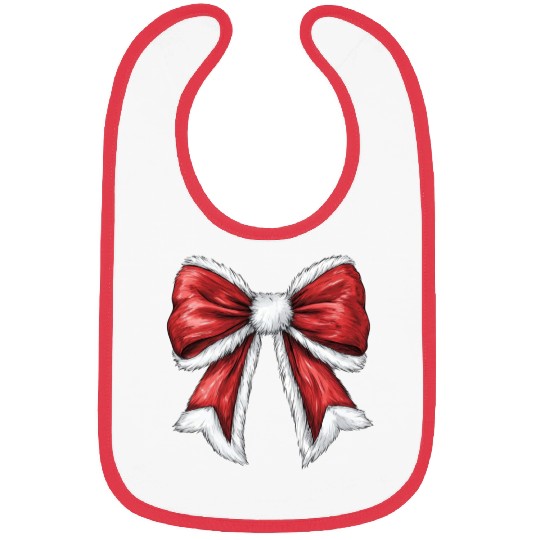 Christmas Bow, Merry Christmas Bibs