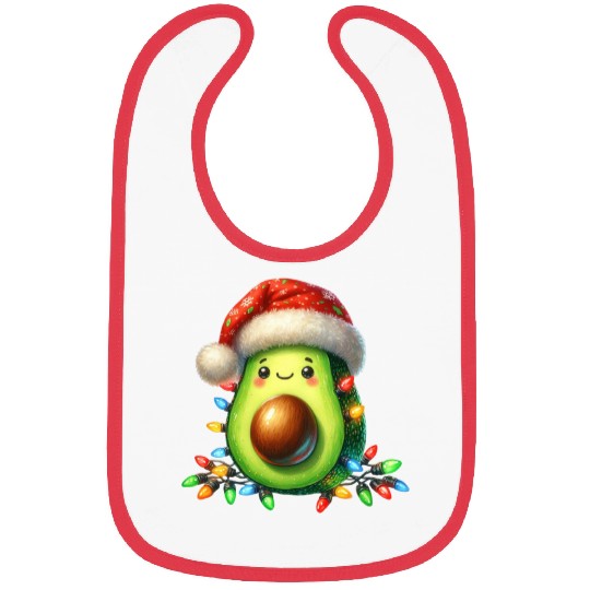 Christmas Avocado, Merry Christmas Bibs