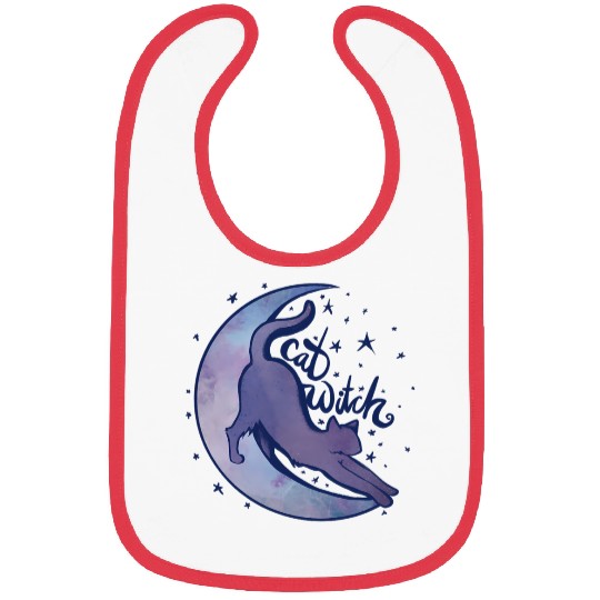 Cat Witch Bibs