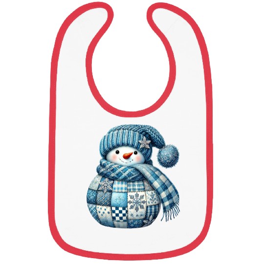 Snowman Christmas, Cute Christmas Bibs