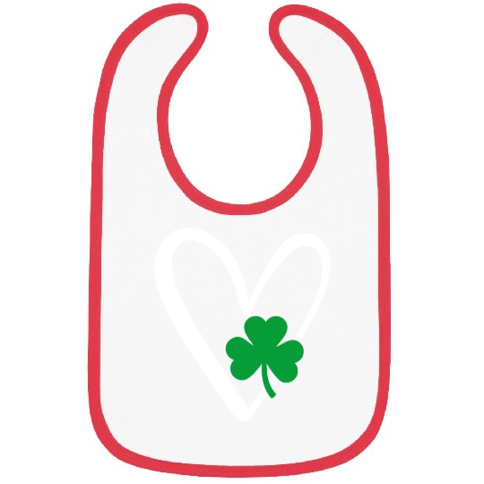 Patricks Day Funny Heart Saint Patrick's Day Bibs