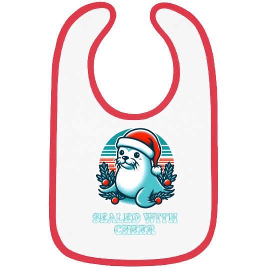 Sealed Christmas Designs Bibs