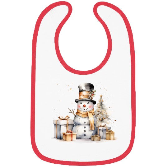 Black Gold Snowman Bibs