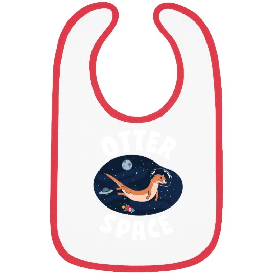 Otter Pun Space Science Astronaut Bibs
