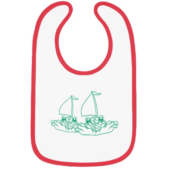 Two Sailing Ships Faces Cartoon Team Competition Bibs