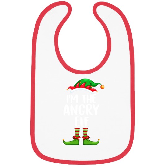 I'm The Angry Elf Bibs Matching Family Christmas