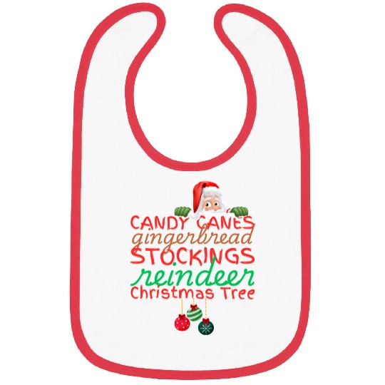 CANDY CANES Bibs