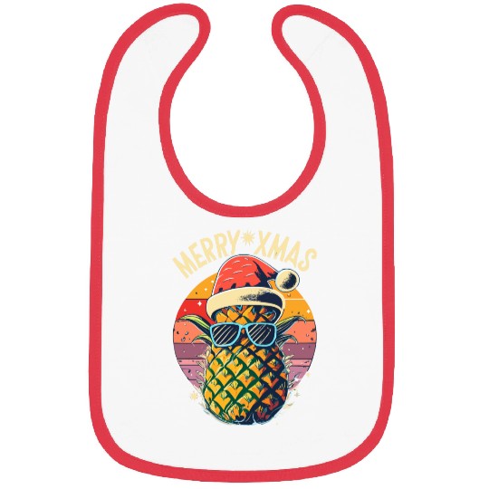 Pineapple Christmas Bibs