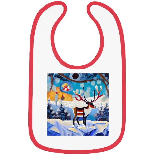 Colourful winter forest Bibs