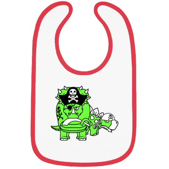 Triceratops Stegosaurus 2 Dinosaur Pirates Dinos Bibs
