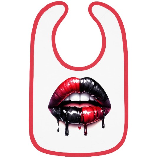 Black Gnomes Valentines Day Bibs