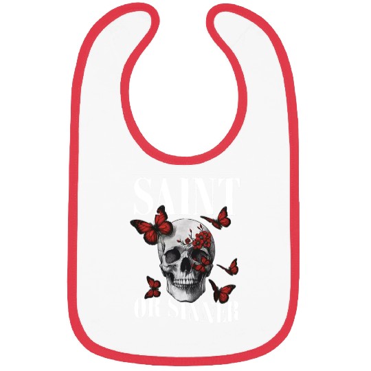 Cool Butterfly Skull Bibs
