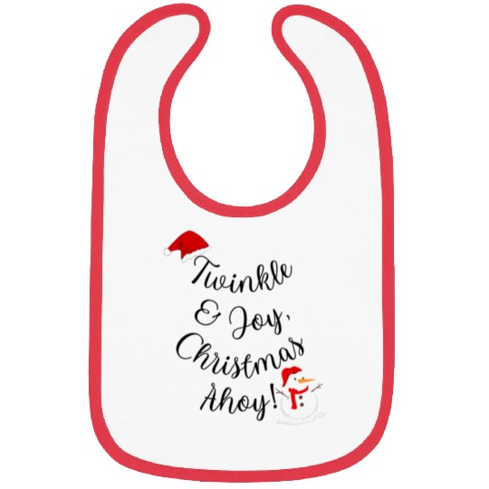 Twinkle and Joy Christmas Ahoy! - Festive Holiday Bibs