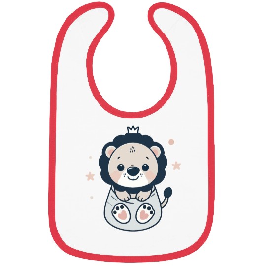 cute lion cub Bibs