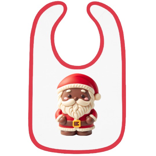 Santa Claus Christmas Chocolate ChocoClaus Bibs