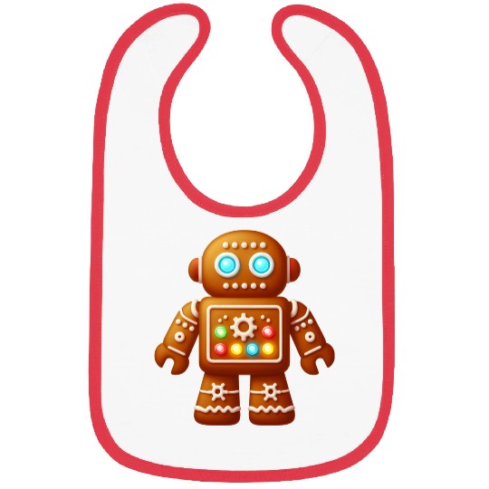 GingerTech Technology Gingerbread Man Bibs