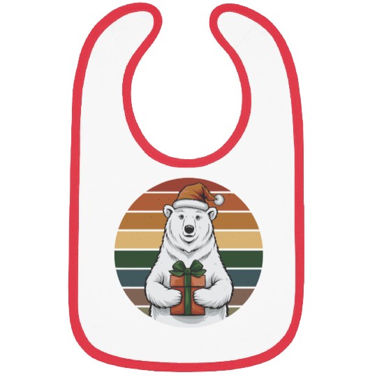 Christmas Polar Bear Bibs