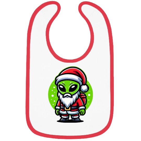 Santa Alien Bibs