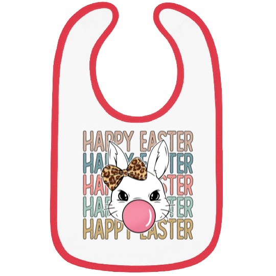 Happy Easter Bunny, Easter Day Bibs