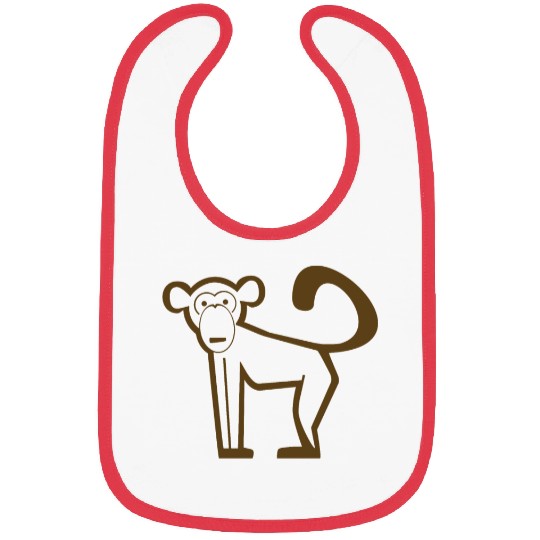 Monkey, Primate, Evolution, Icon, Zoo, Circus Bibs