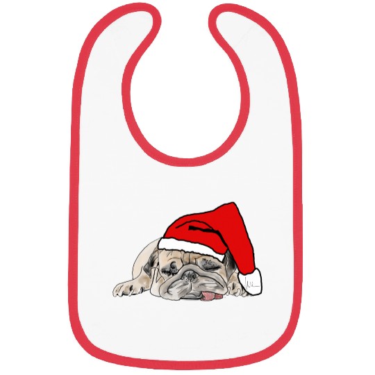 Mops pug christmas Bibs