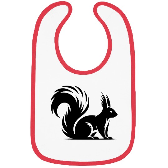 Wild Cute Squirrel Children Drawing Bibs
