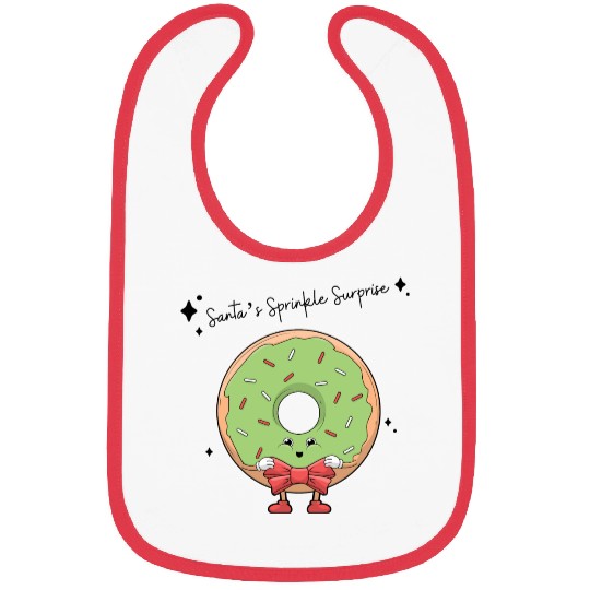 Santa's Sprinkle Surprise Bibs