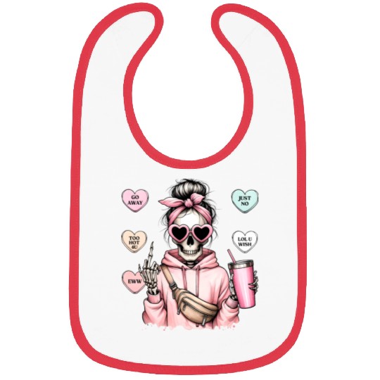 Valentines, Valentines Day, Retro Valentine Bibs