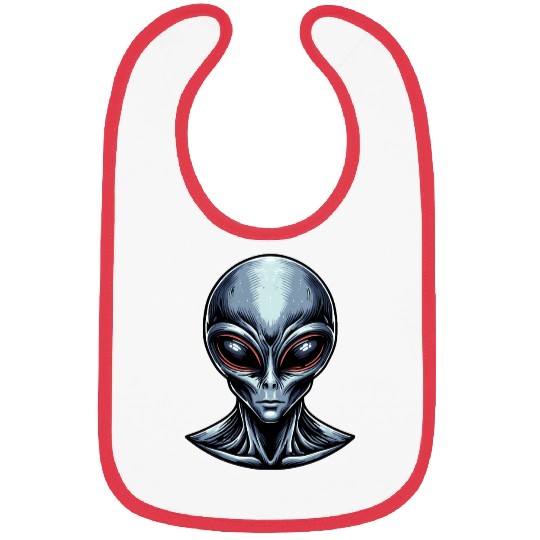 Grey Alien Bibs