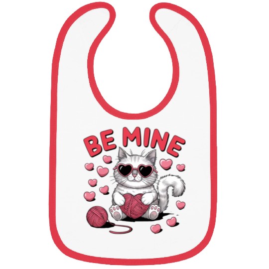 Be Mine Valentine Trendy Funny Vintage Bibs