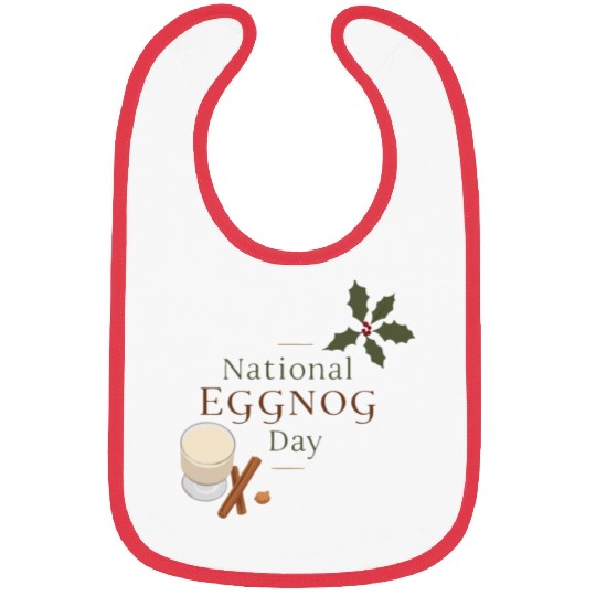 Celebrate National Eggnog Day Bibs