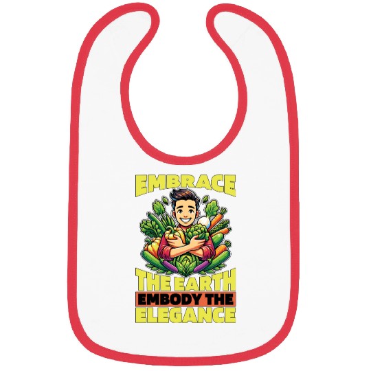 Vegetarian Embrace The Earth Veganism Vegetarians Bibs