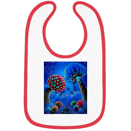 Mushroom Path Bibs