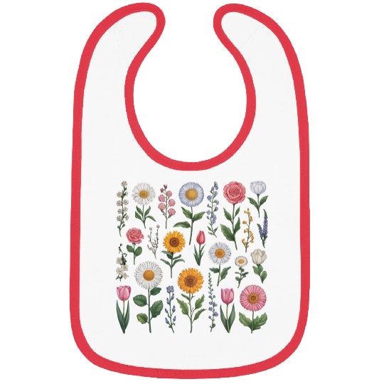 Wildflowers Bibs