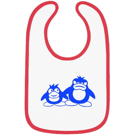 Penguin Two Friends 2 Team Big Brother Angry Crew Bibs