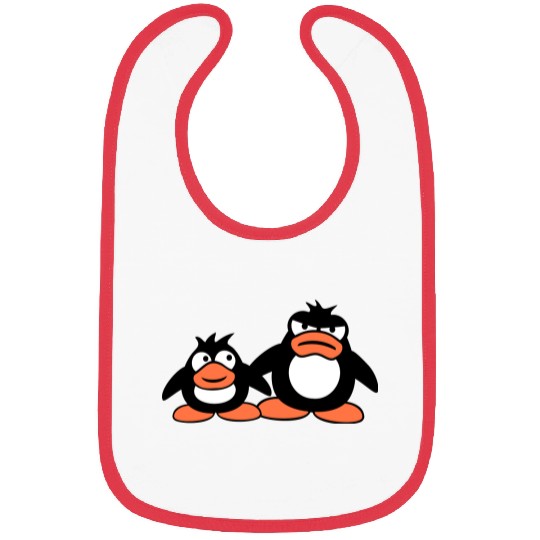 Penguin Two Friends 2 Team Big Brother Angry Crew Bibs