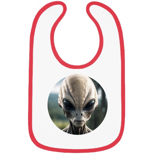Grey Alien Bibs