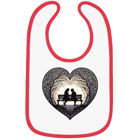 happy Valentine’s Day couple Bibs