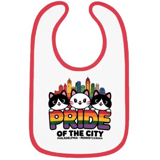Pride of Philadelphia City Pennsylvania USA Rainbo Bibs
