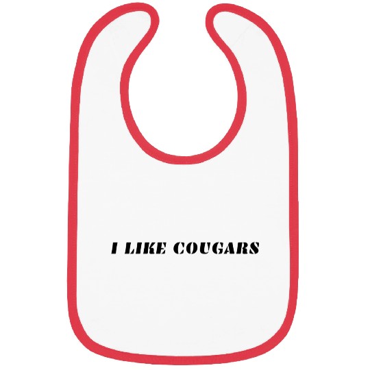 I like cougars Design for Men Bibs