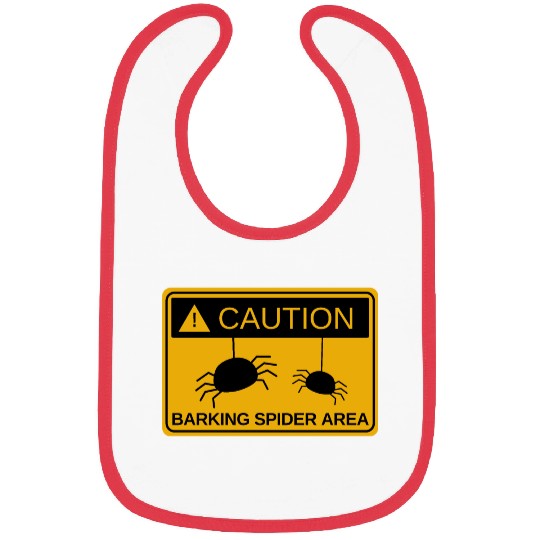 Caution Barking Spider Area Barking Spiders MEME Bibs