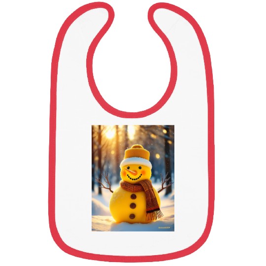 Yellow Snowman Bibs