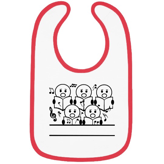 Choir logo singers text banner Bibs