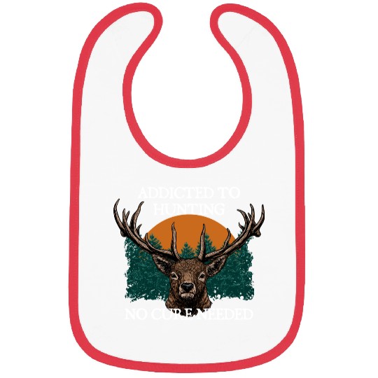 Funny Hunting No Cure Nerd Hunter Weird Bibs