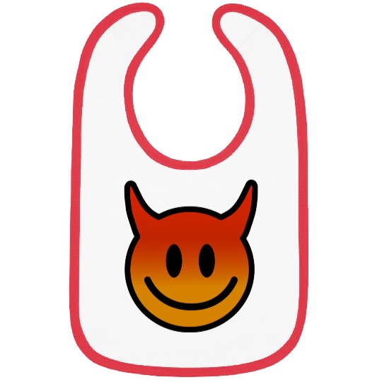 Cute Devil Face – Mischief with a Grin Bibs