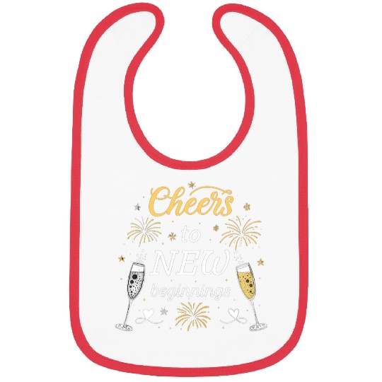 Cheers To New Beginings - Festive New Year's Eve Bibs