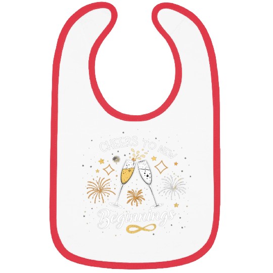 Cheers To New Beginings - Festive New Year's Eve Bibs