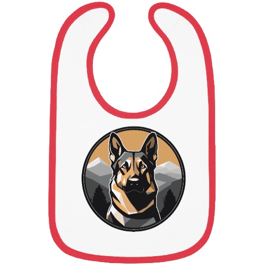 German Shepherd in Nature Bibs