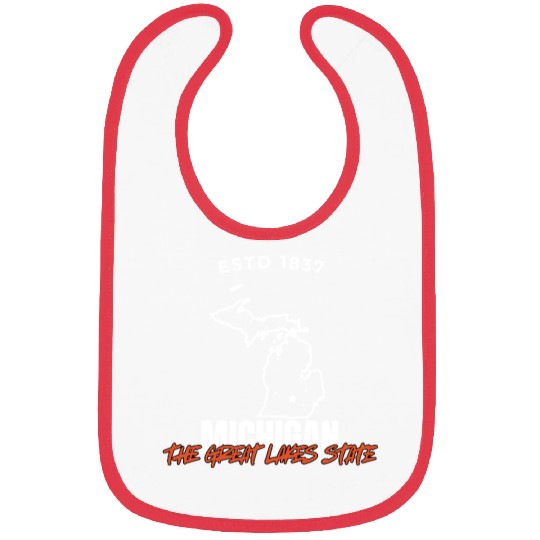 Michigan The Great Lakes State USA Bibs America