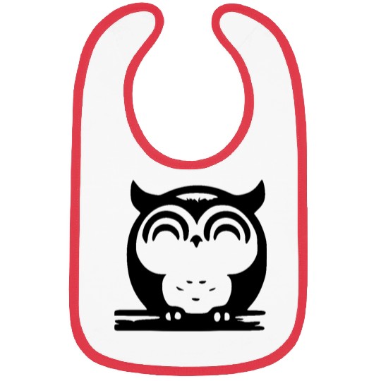 Cute Sleeping Owl Bibs